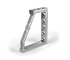 Clamping and locating angle 300 x 250 mm aluminium-titanium