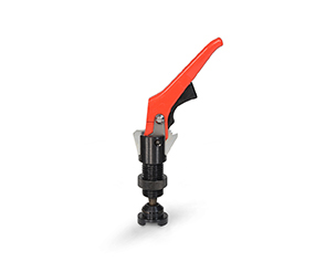 Quick-action clamping cylinder with clamping pads